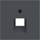 Central pl data socket single, angled output, A.x/C.x anthracite.