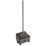 Clamping cap, air-term. tip L 300mm StSt for wooden pile 90x90mm, M10 