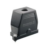 HDC enclosures, Size: 4, Protection degree: IP66, IP68, IP69, in plugged condition, Plug housing, Clamping yoke connection, Standard, Size of cable entries: PG 21
