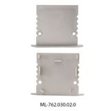 End cap without hole for AE, silver color, 1pc