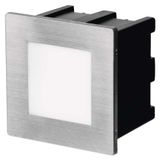 LED orientation light AMAL, built-in, 80×80, 2W warm white IP65