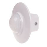 360° PIR motion sensor, Un=230V AC, P=1000W, ceiling and flush-mounted Ã˜60, white