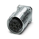 SM-5ES1N8AY000SX - Device connector front mounting with knurled nut