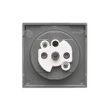 Double concrete frame, Dark concrete/silver