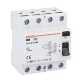 Residual current operated circuit breaker, 4 modules, 4P - type B, 80A, 300mA