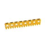 Cable Marker CAB3 4–6mm² Letter B Yellow Clip-On