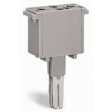 Component plug 2-pole with diode 1N4007 gray