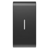 REPLACEABLE BUTTON KEY FOR AXIAL COMMANDS - WITH DIFFUSER - 1 MODULE - SATIN BLACK - CHORUSMART