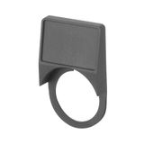 Grey legend plate holder 18x27, round