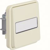Change-over switch insert w. rocker and labelling field, illuminated,
