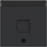 KeyStone 1-v central plate, dust shield, text field, A.x/C.x matte black
