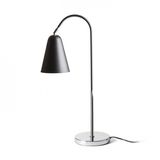 GARBO table black chrome 230V LED E27 15W