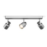 VALTO III surface mounted chrome 230V GU10 LED 3x5W IP44