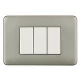 FRAME 3 MOD F/ ADAPTER 3 MOD ALUMINIUM