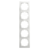 Cover frame 5-gang alpine white - Basic55 2515-944-507