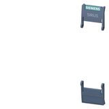 hinged cover 22.5 mm, for SIRIUS devices in industrial DIN-rail enclosure in titanium gray ,
