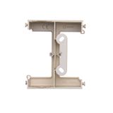 Double button for switches and push buttons, cream white/electro white