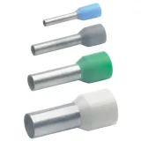 Insulated wire end ferrule, 0.14 mm², 12 mm/8 mm long, DIN 46228/4, brown, 1668