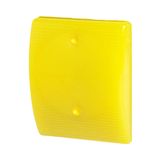 Yellow dome button for illuminated palm switch