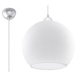 HANGING LAMP BALL WHITE E27 1X60W IP20