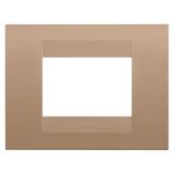 GEO PLATE - IN PAINTED TECHNOPOLYMER - 3 MODULES - SOFT COPPER - CHORUSMART