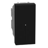 Light Now - push 1P NO 10A 1m axial dark