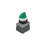 Complete unit with illuminated selector, fixing adapter and contacts