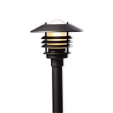 Pole mount. luminaire AVG01M 75W E27 BK