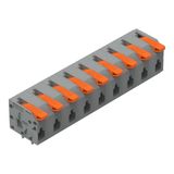 2601-1309 PCB terminal block; lever; 1.5 mm²; Pin spacing 7.5 mm; 9-pole; Push-in CAGE CLAMP®; 1,50 mm²; gray