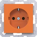 SCHUKO wall socket, plug-in type, A.x/C.x, orange