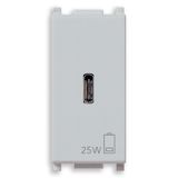 PD C-USB power unit 25W Silver