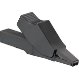 Alligator clip, black, max. 6 mm, L 53.5 mm, CAT III, socket 2 mm, 65.9188-21