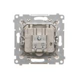 Cover for double socket with earthing - for Premium frames, cream white/electro white