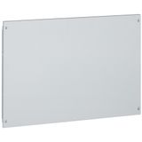 Solid metal faceplate XL³ 800 - captive screws - 24 modules - h 100 mm