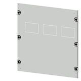 Masking frame 3VA20 (100 A), 3VA21 (160 A), 3VA22 (250 A), 3 or 4-pole, fixed-mounted,