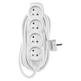 EMOS Extension cord 7m 4-socket white PVC 1.5mm2