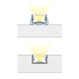 Attached aluminum profile PM black 12x7mm, black diffusion, 2m