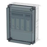 NH individual enclosure 1x XNH2, 3-pole+1-pole, incl. finger-protectio