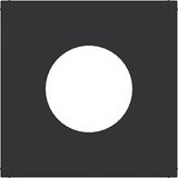 Central plate for push button/light signal E10, A.x/C.x, night black matte