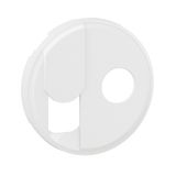 TV + RJ SOCKET ROCKER WHITE