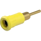 4 mm socket, round plug connection, mounting Ø 8.2 mm, yellow, 64.3012-24