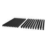 Panel Mounting Rail A&B x10 Black
