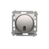 Time switch with relay 8A, Silver matt, metalic