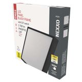 LED surface luminaire NEXXO, square, black, 28.5W, with change CCT