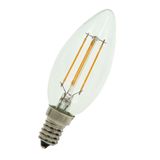 LED Filament C35 E14 240V 3W 2700K Clear