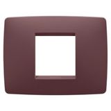 ONE PLATE - IN PAINTED TECHNOPOLYMER - 2 MODULES - TUSCAN RED - CHORUSMART