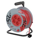 PVC Extension Cord Reel– 4 sockets, 25m, 1,5mm2 SCHUKO
