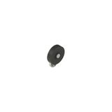 Adjustable straight metal revolving lever with rubber roller, ? 40 mm