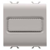 SINGLE INDICATOR LAMP - OPAL - 1 MODULE - NATURAL SATIN BEIGE - CHORUSMART