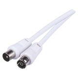 Antenna coaxial cable shielded 7.5m - straight plugs